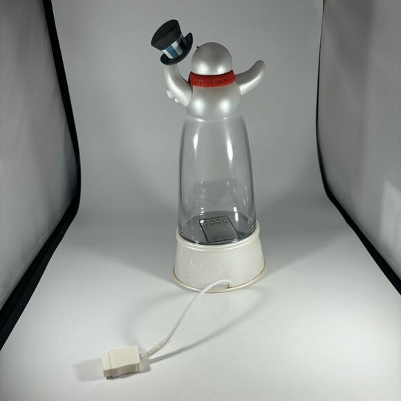Hallmark Artist Collection Festive Fountains Top Hat Snowman READ No Water - Picture 3 of 5